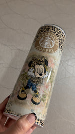 Load image into Gallery viewer, Minnie animal print 20oz tumbler
