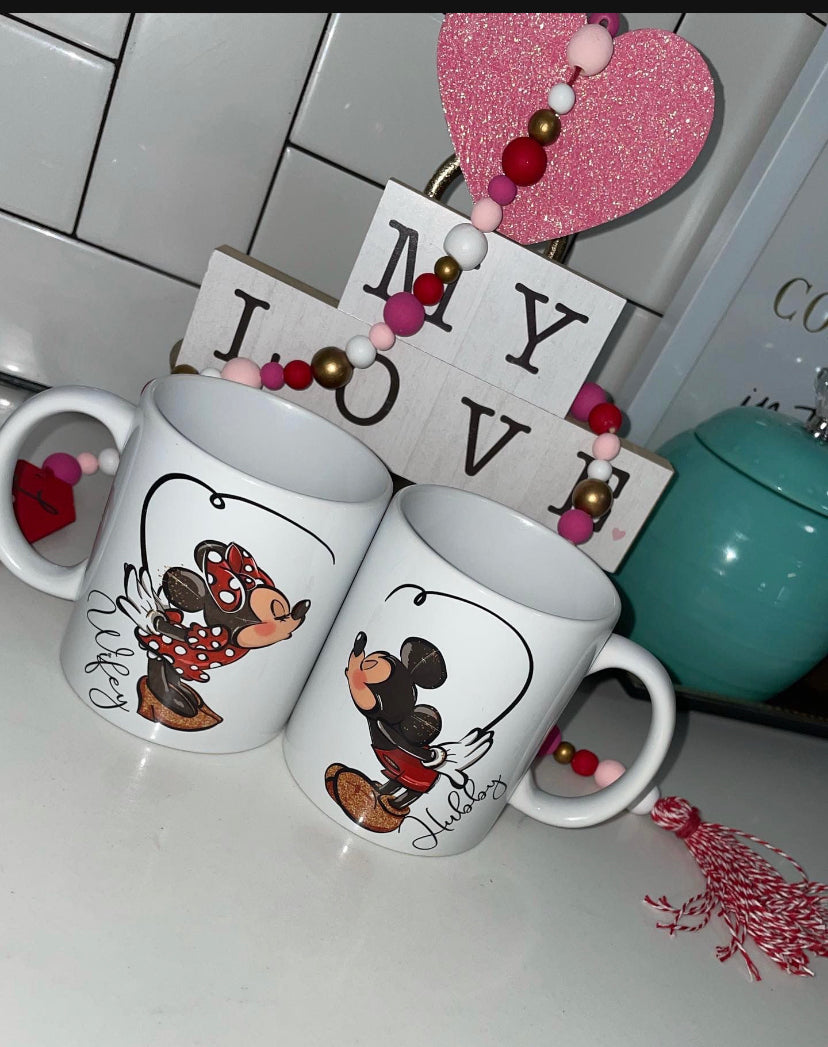 Valentines coffee mug set
